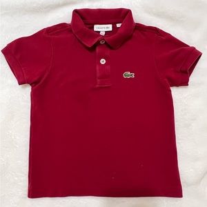 Lacoste Polo shirt for kids. Size 4. Pre-loved.